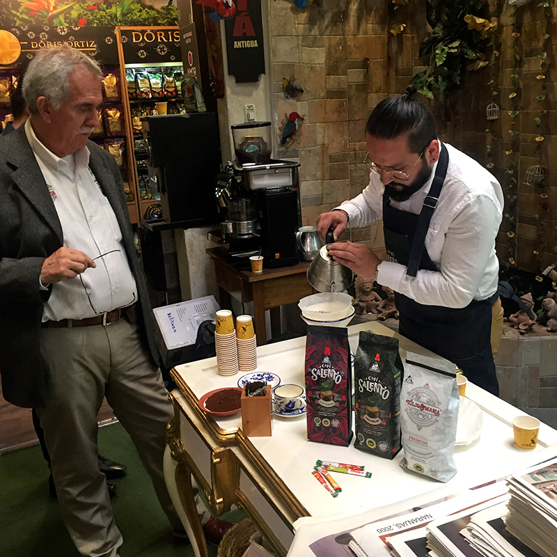 Preparación de cafés colombianos